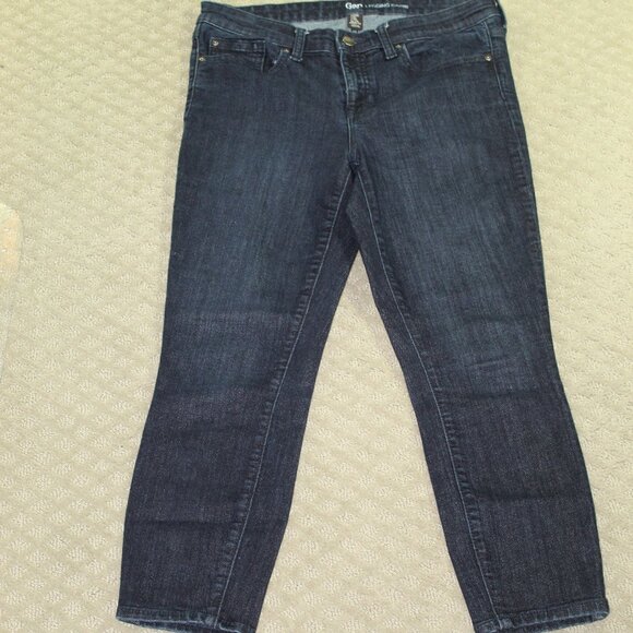 Gap Legging Capri Women's 8 / 29R Dark Wash Blue Jeans - Picture 1 of 7